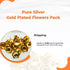 Pure Silver Gold Plated Flowers Pack Of 108 20g